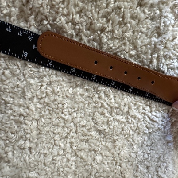 Men's Belt Leather Canvas and Leather Fish Metal Dorado Mahi Mahi Size 38 - Picture 7 of 12